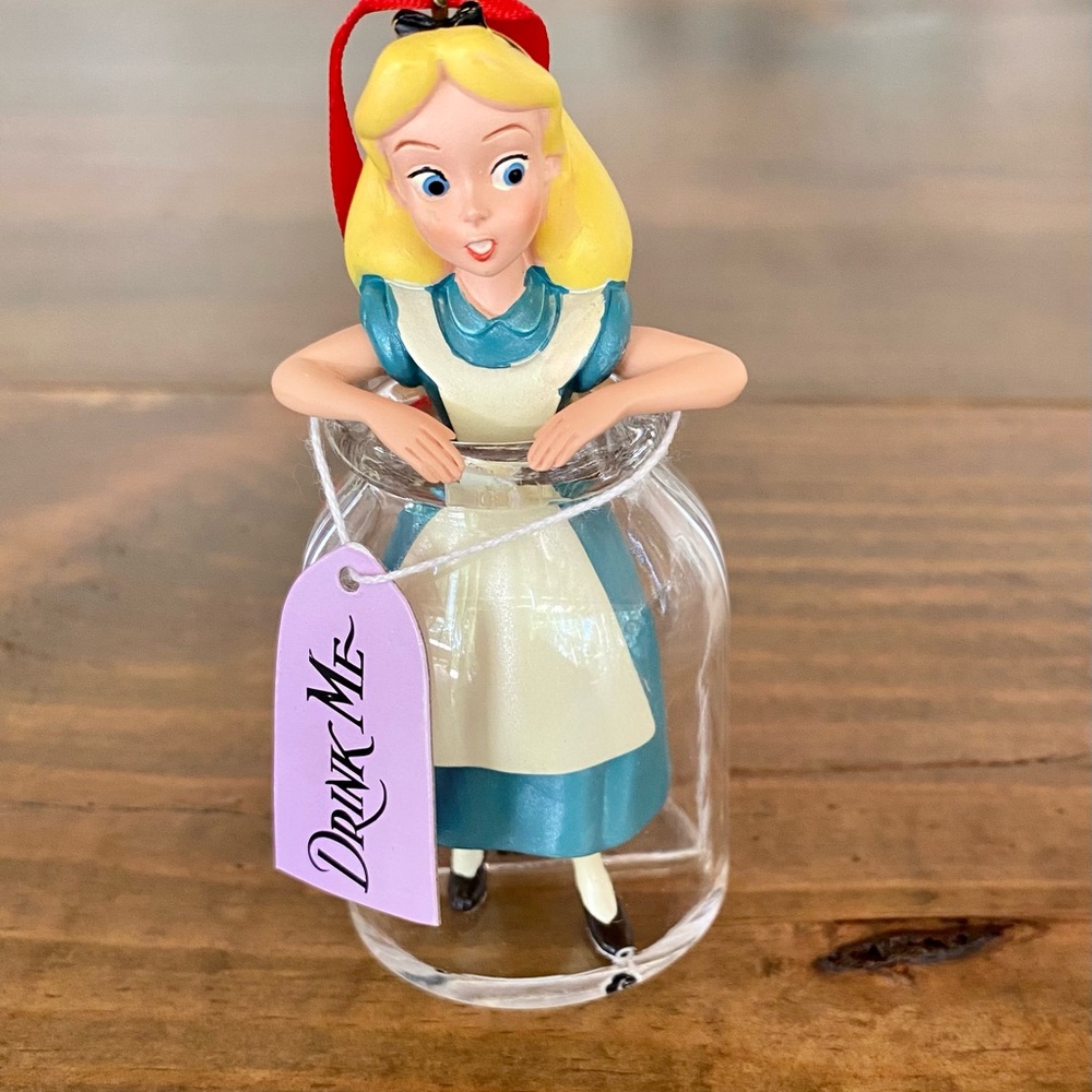Disney Store Alice Wonderland Drink Me Ornament